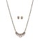 White Stone Mangalsutra with Earring, Mangalsutra Necklace, Mangalsutra Chain, Mangalsutra Earrings, Mangal Sutra, Indian Jewelry Set